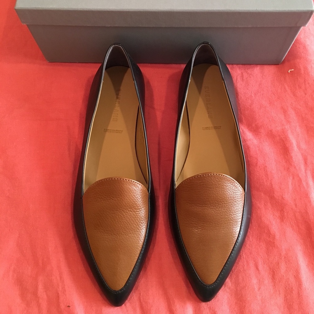Everlane Modern Point flats, size 9 NWT